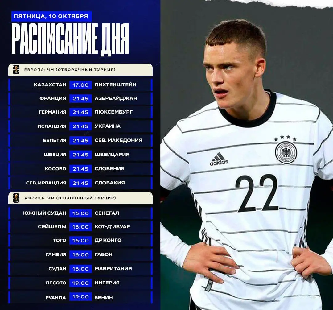 Футбольная Лента: ЧМ отборочный турнир (Match today)