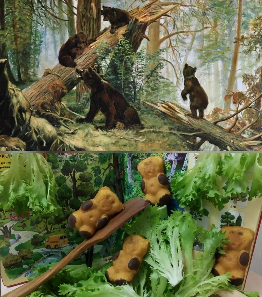 Утро в сосновом лесу