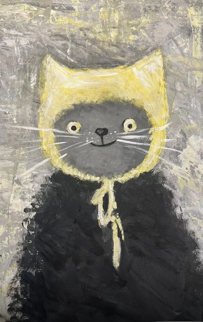 мероприятие, уроки живописи и кошечек