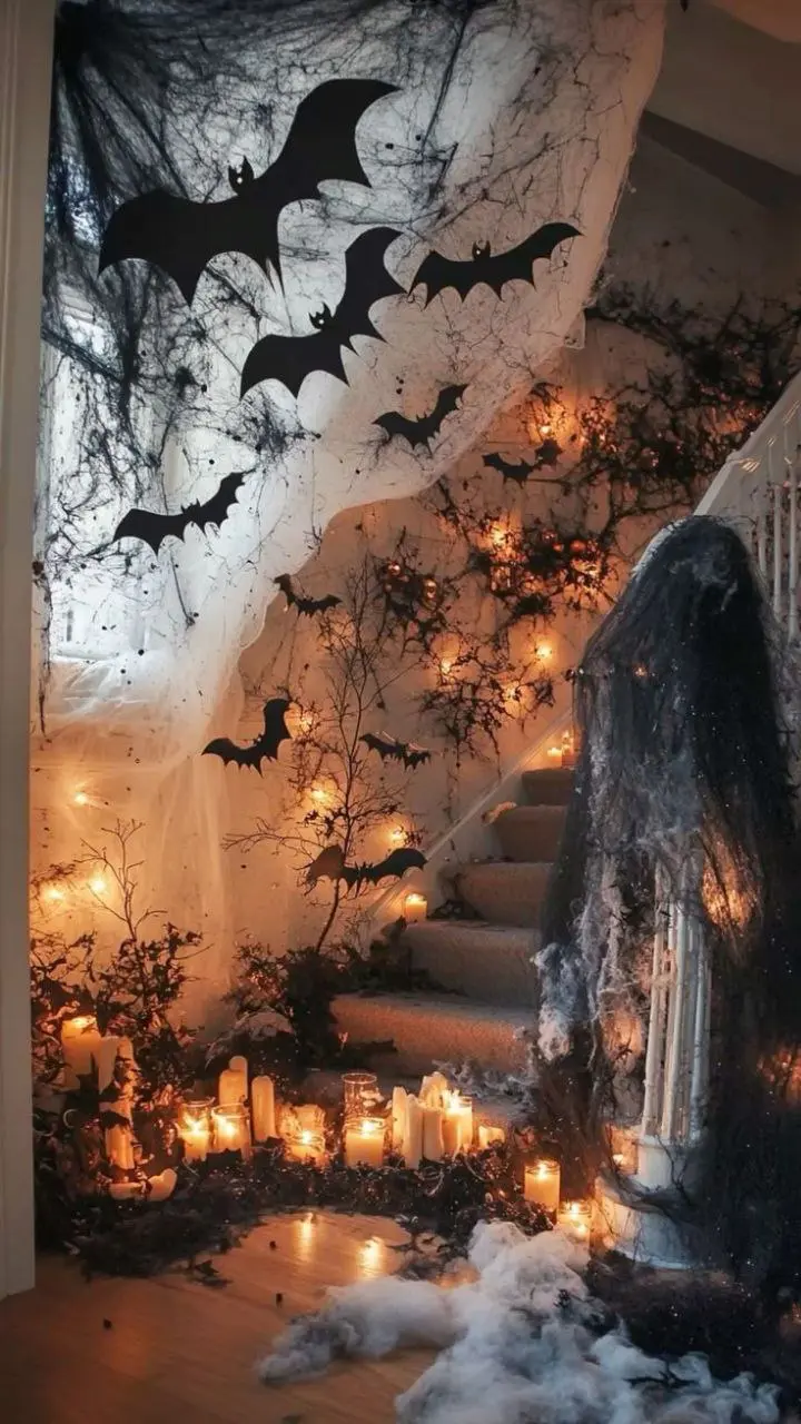 Хэллоуин вечеринка в тематике бала нечести, тёмного замка вампира или призраков