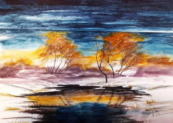 Открытие выставки Акварельная осень