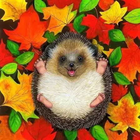 Осенний колючий мастер-класс