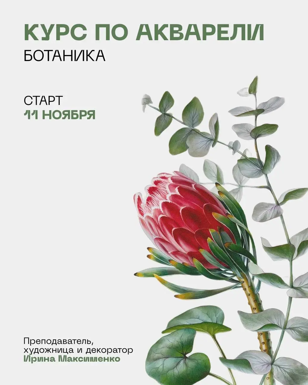 Курс «Ботаника» — новая дата запуска