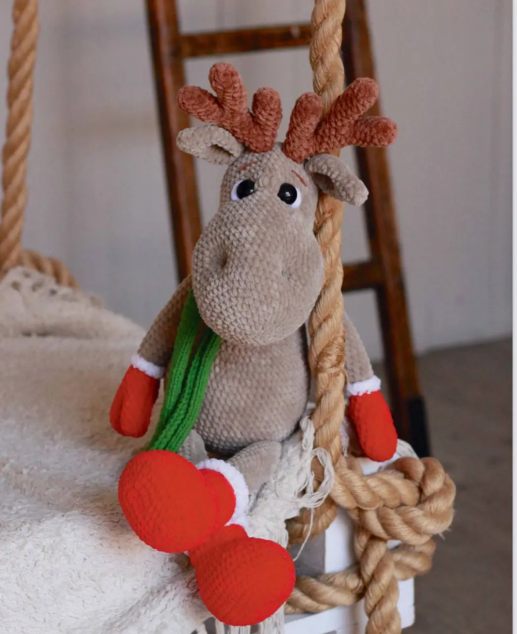 вязальный клуб новогодний мастер-класс: оленя