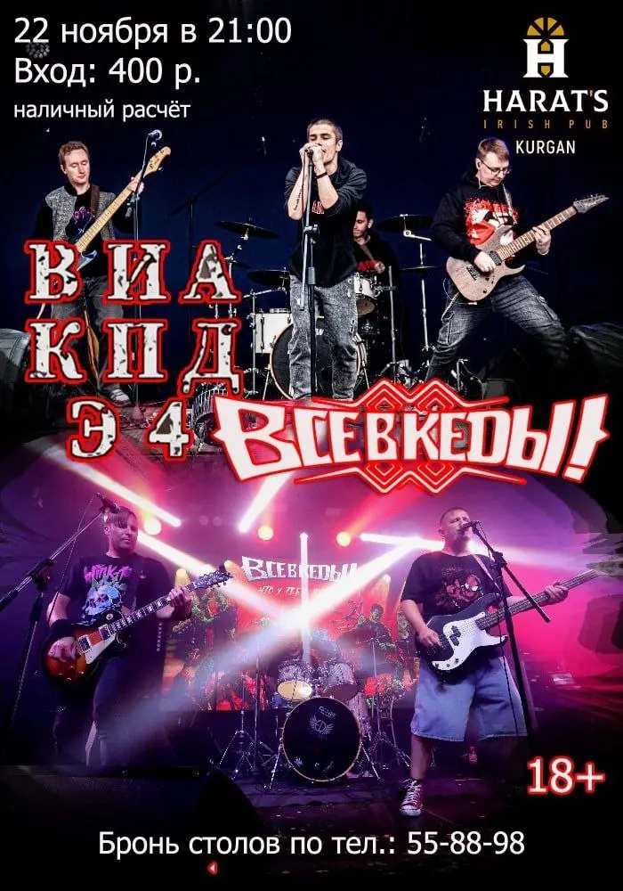 Концерт «ВСЕ В КЕДЫ» и ВИА «КПД Электрочайника»