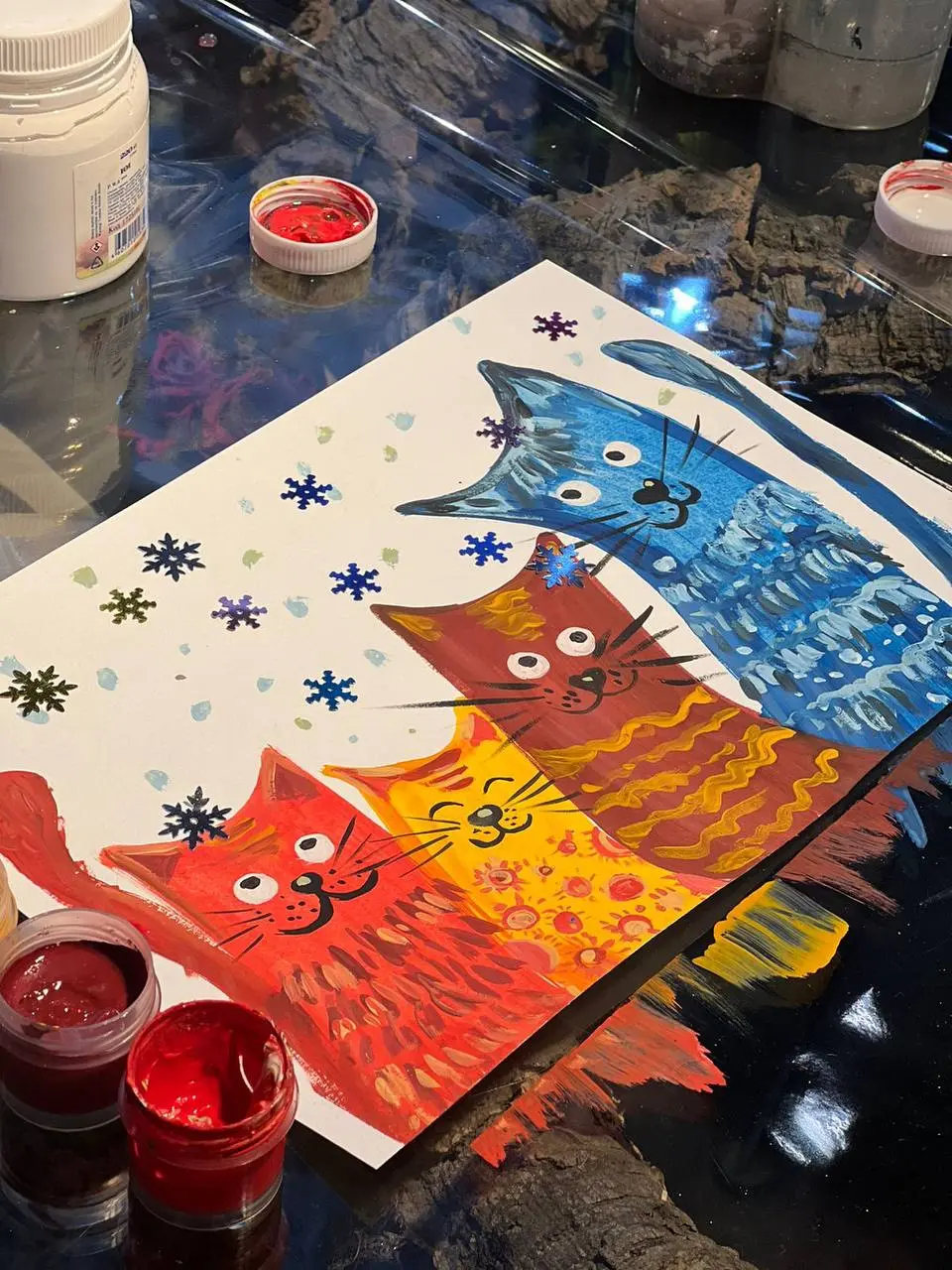 Уроки живописи: рисуем котиков