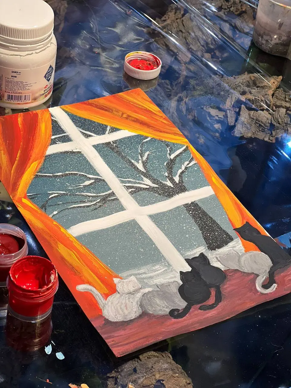 Уроки живописи: рисуем котиков