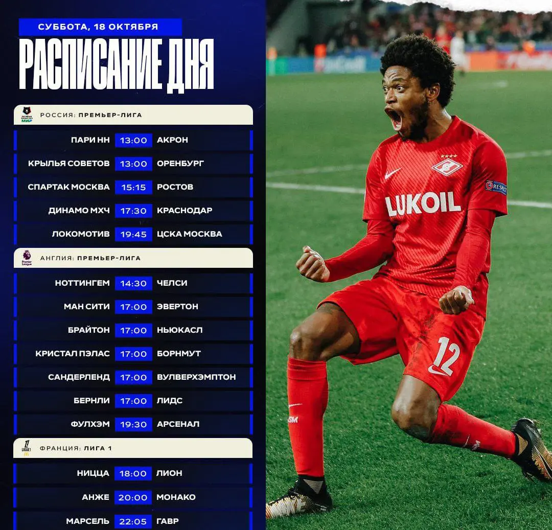 Футбольная Лента - Match today