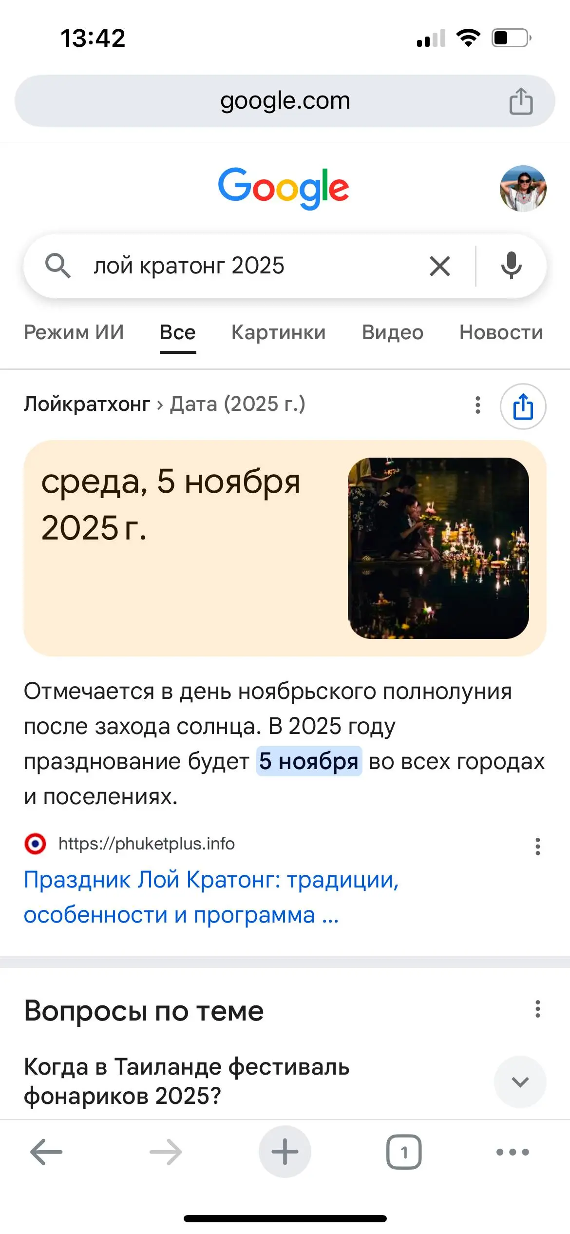 Лой Кратонг 2025