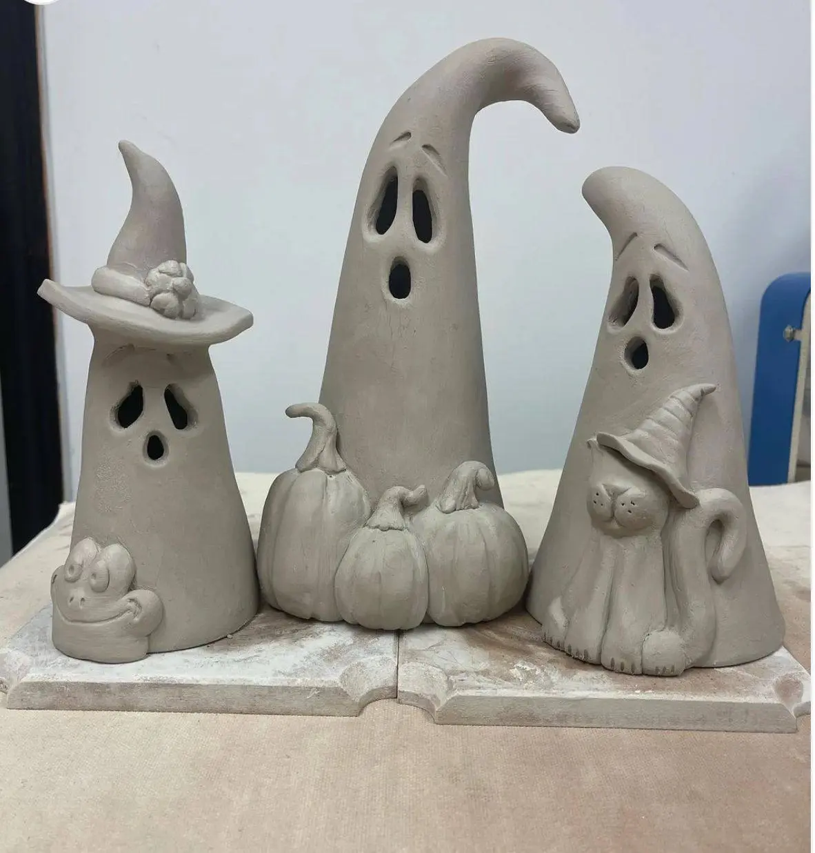 Творческое занятие по глине: halloween