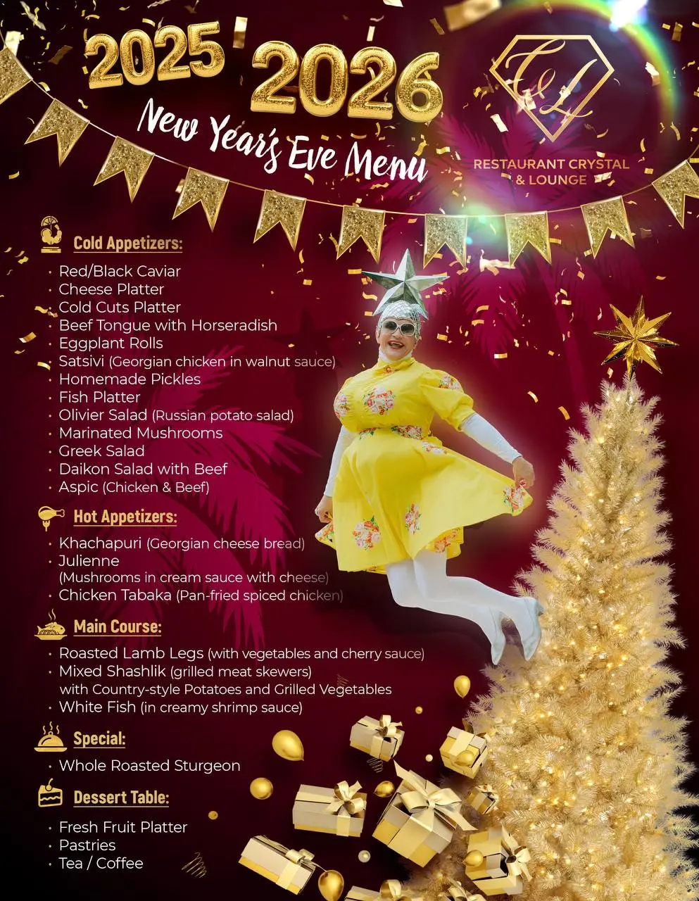 Новогодняя ночь в Crystal Restaurant Lounge