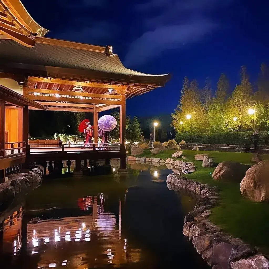 Ночная сказка в Японском саду