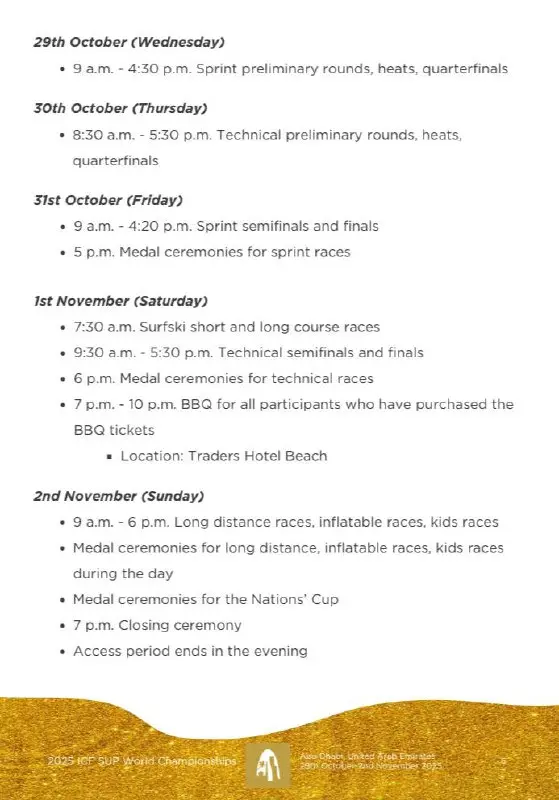 Сапсерфинг-Чемпионат мира 2025 в Абу-Даби