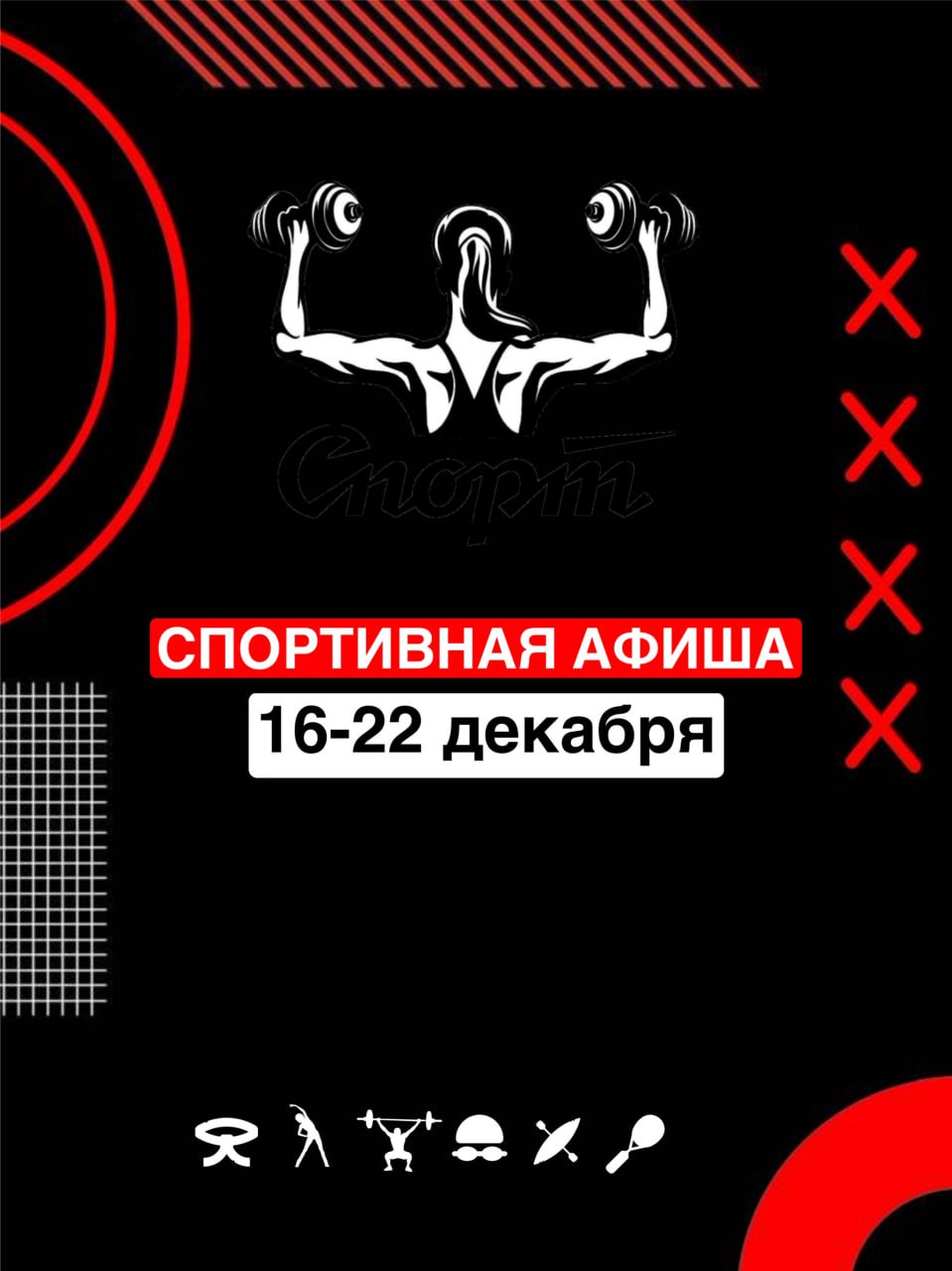 От борьбы до шашек: афиша спортивных событий