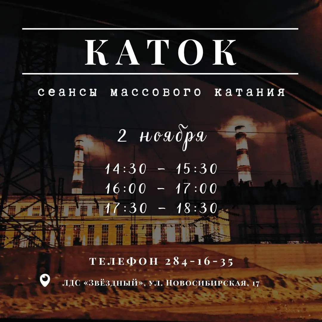 Массовое катание в ЛДС «Звёздный»