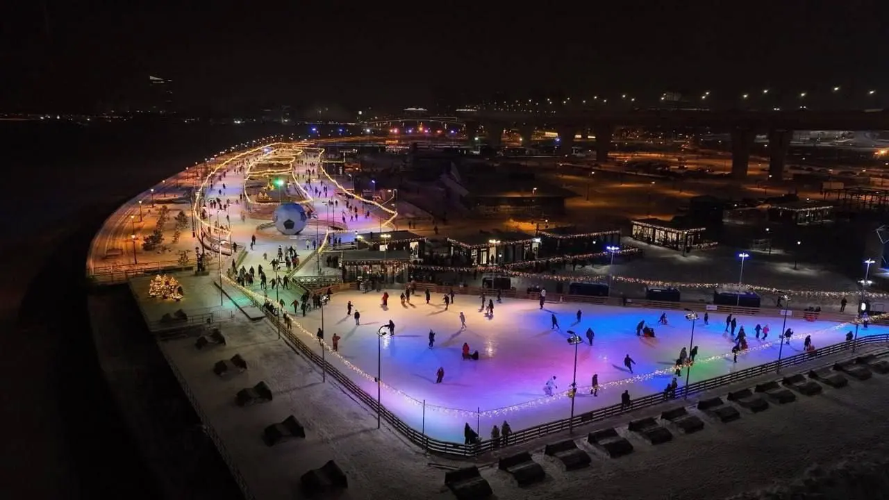 Каток у Флагштока с видом на Финский залив — открытие