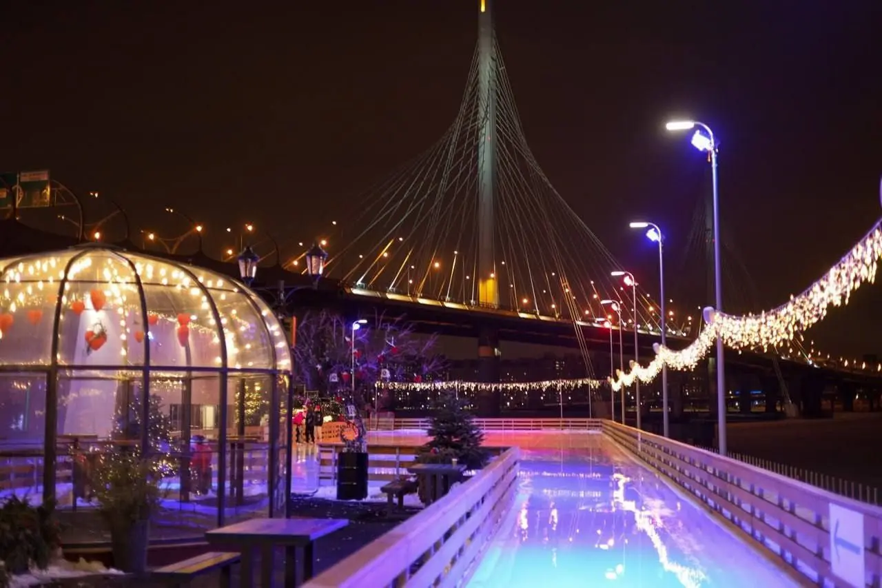 Каток у Флагштока с видом на Финский залив — открытие