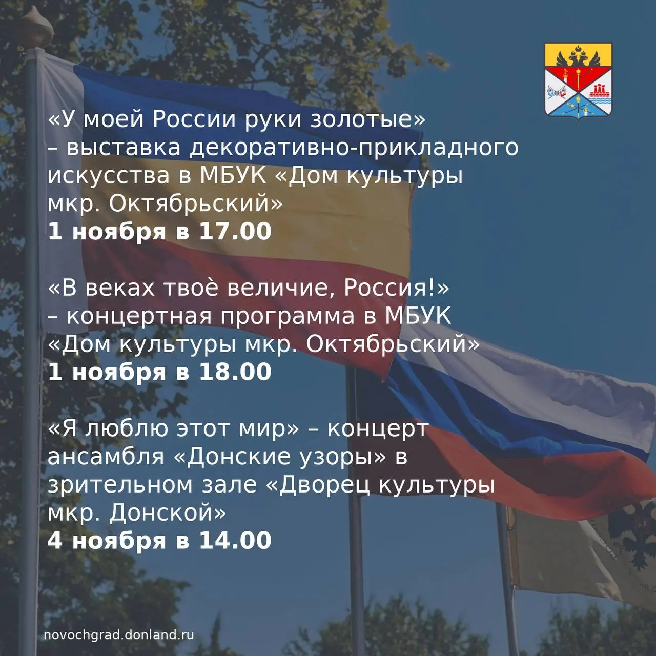 Фестиваль культурно-массовых мероприятий ко Дню народного единства в Новочеркасске