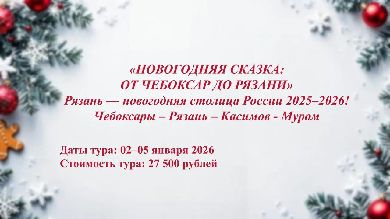 НОВОГОДНЯЯ СКАЗКА: ОТ ЧЕБОКСАР ДО РЯЗАНИ