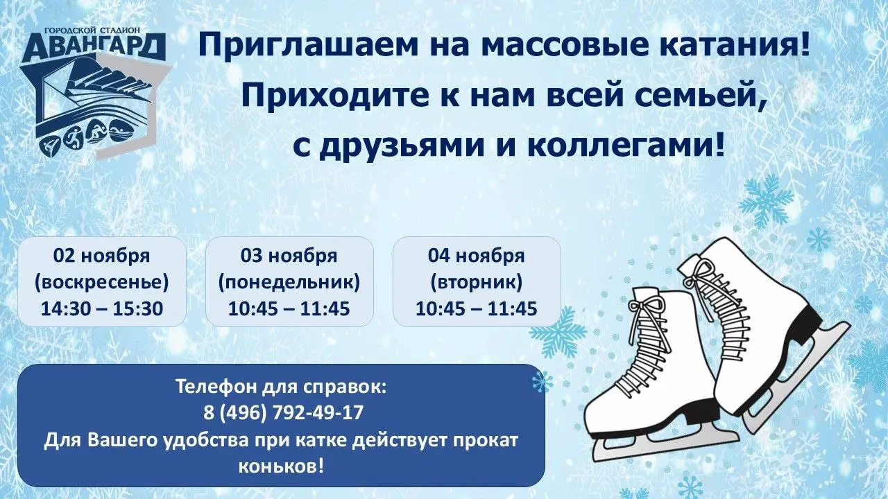 ГОРОАСКОЙ СТАДНОН AVANGARD Массовые катания