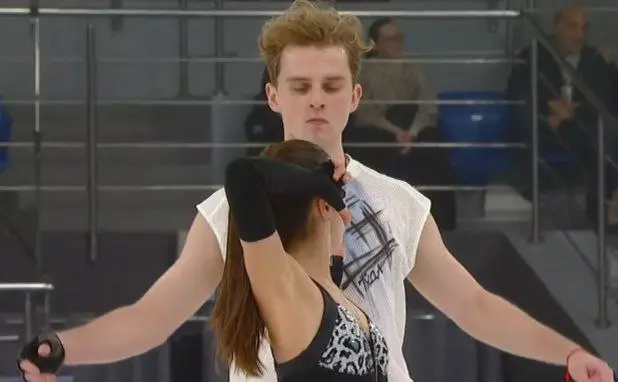 Анна Щербакова и Егор Гончаров на льду. Какие же они красивые! 💥🖤