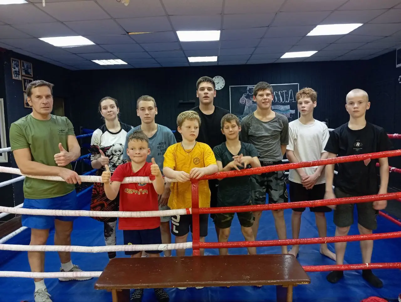 Тренировка по боксу на Русских спаррингах