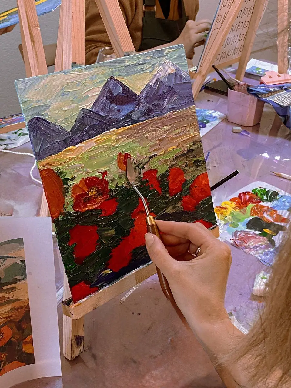 Мастер-класс по мастихиновой живописи