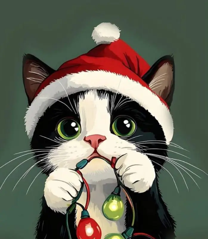 МАСТЕР-КЛАСС в предвкушении китайского Нового года «Кот с гирляндой»