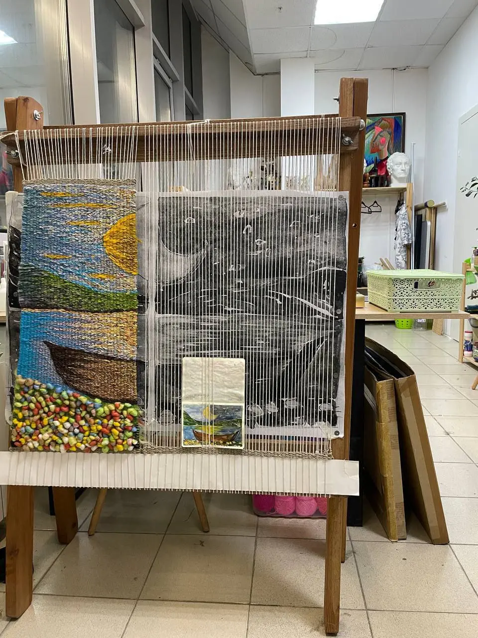 Мастер-класс по созданию гобелена на Академической даче им. И.Е. Репина