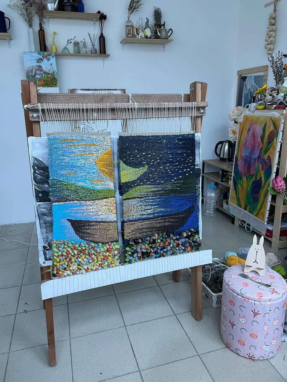 Мастер-класс по созданию гобелена на Академической даче им. И.Е. Репина