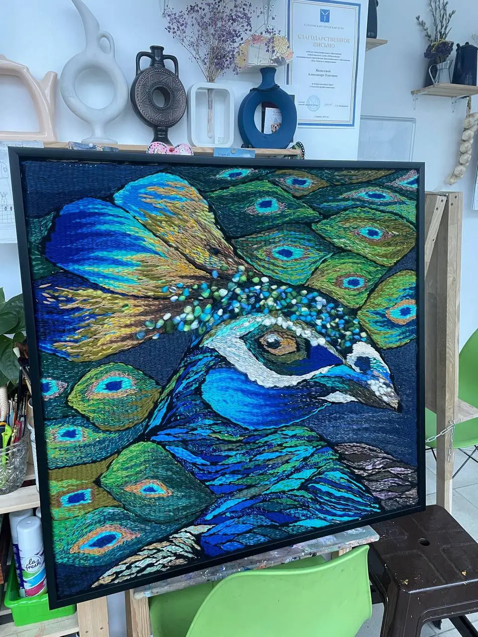 Мастер-класс по созданию гобелена на Академической даче им. И.Е. Репина