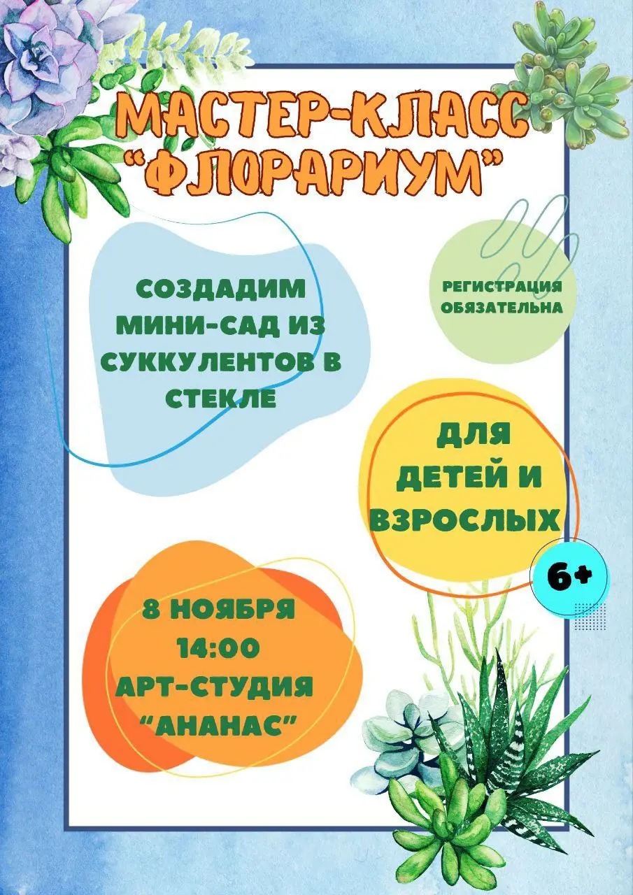 мастер-класс по созданию флорариума