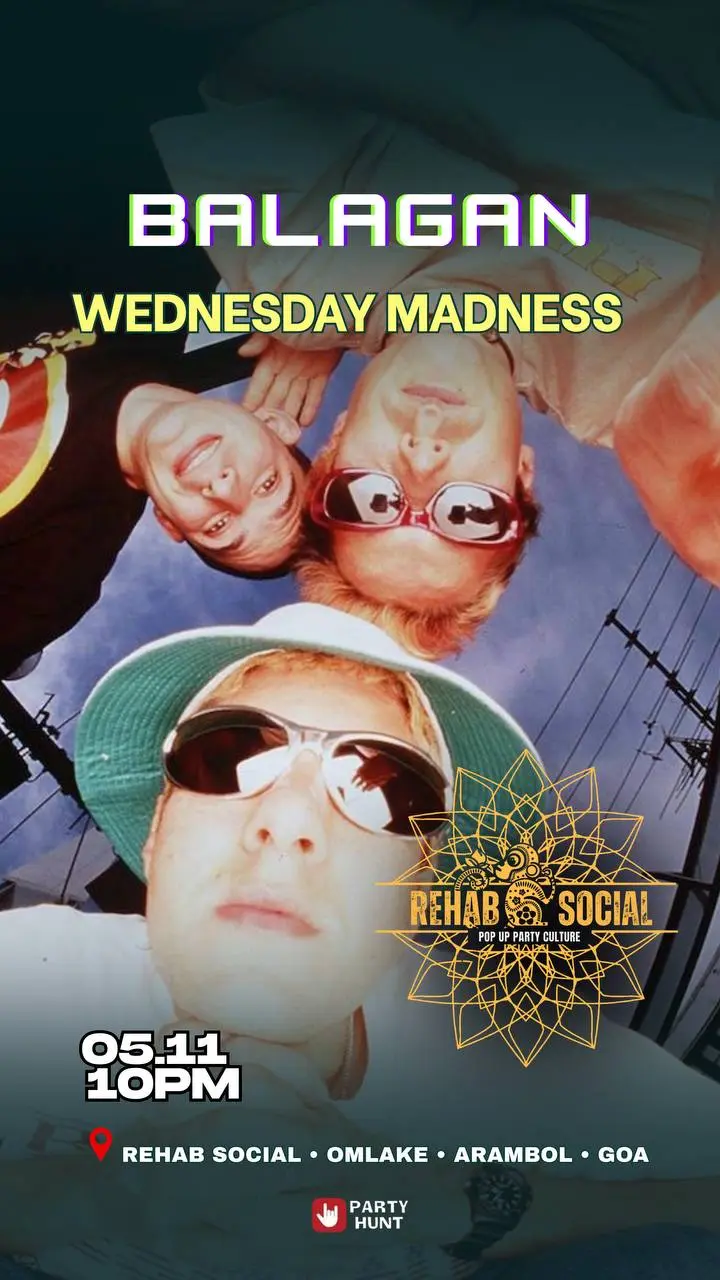 BALAGAN — Rehab Social night in Arambol, Goa