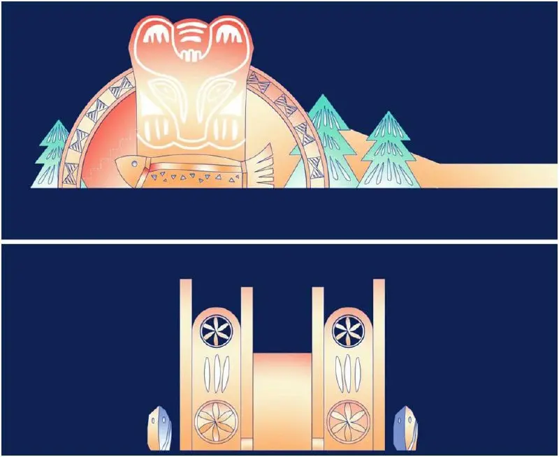 Ледовый городок в центре Перми