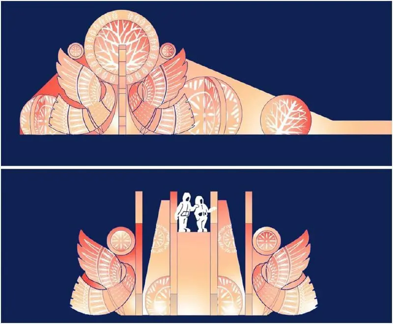 Ледовый городок в центре Перми