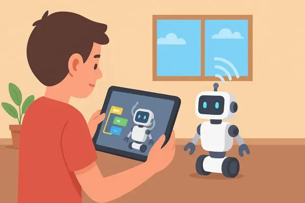 Программирование реакций робота на сигналы датчиков