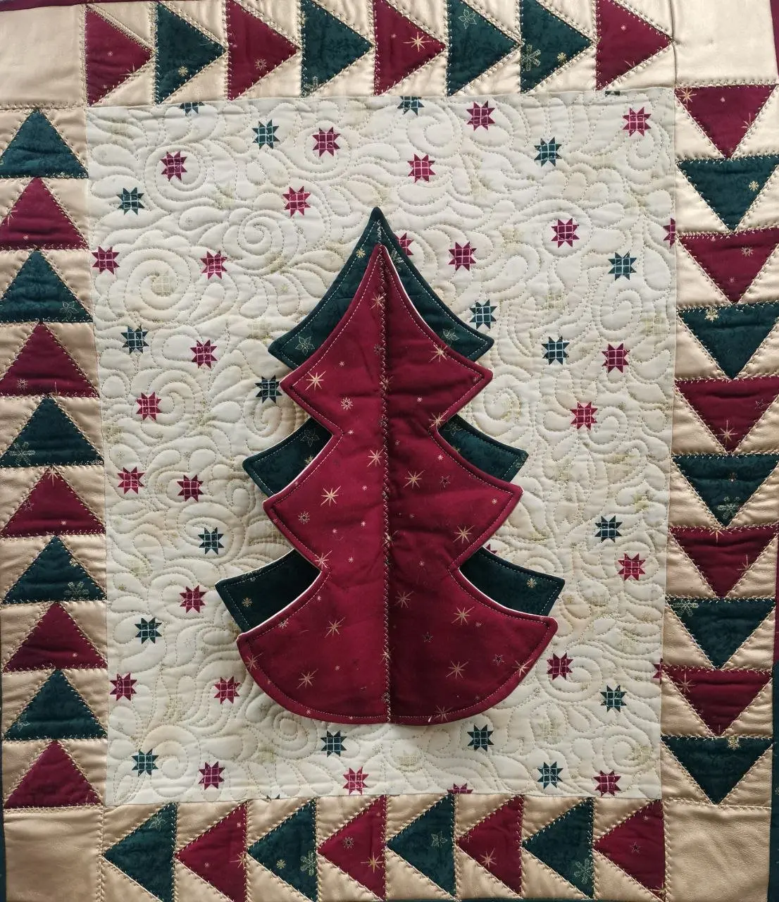 Татьяна Сливко-Высоцкая, мастер-класс по изготовлению новогоднего панно "ЁЛКА"