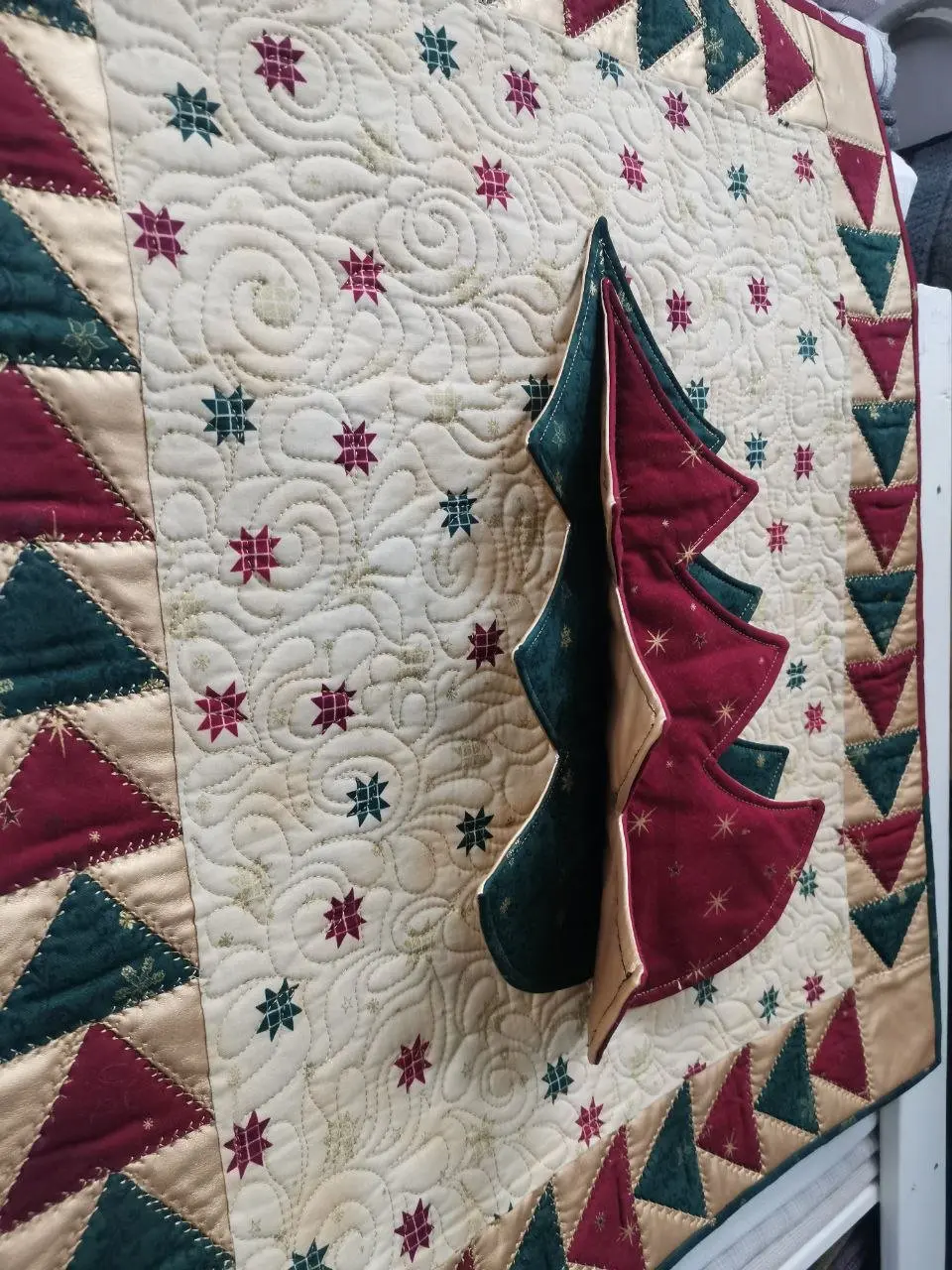 Татьяна Сливко-Высоцкая, мастер-класс по изготовлению новогоднего панно "ЁЛКА"