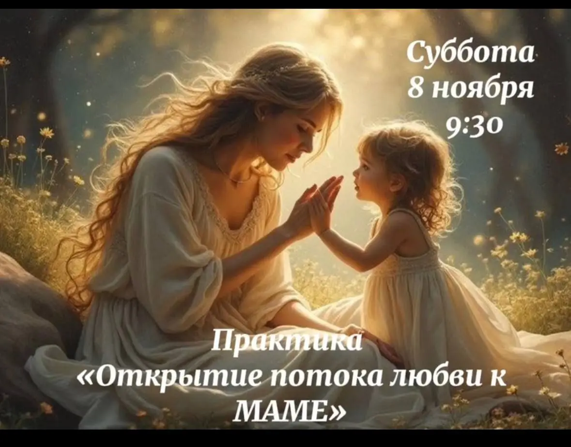 СВОБОДНЫЙ «Открытие потока любви к маме 🩵»