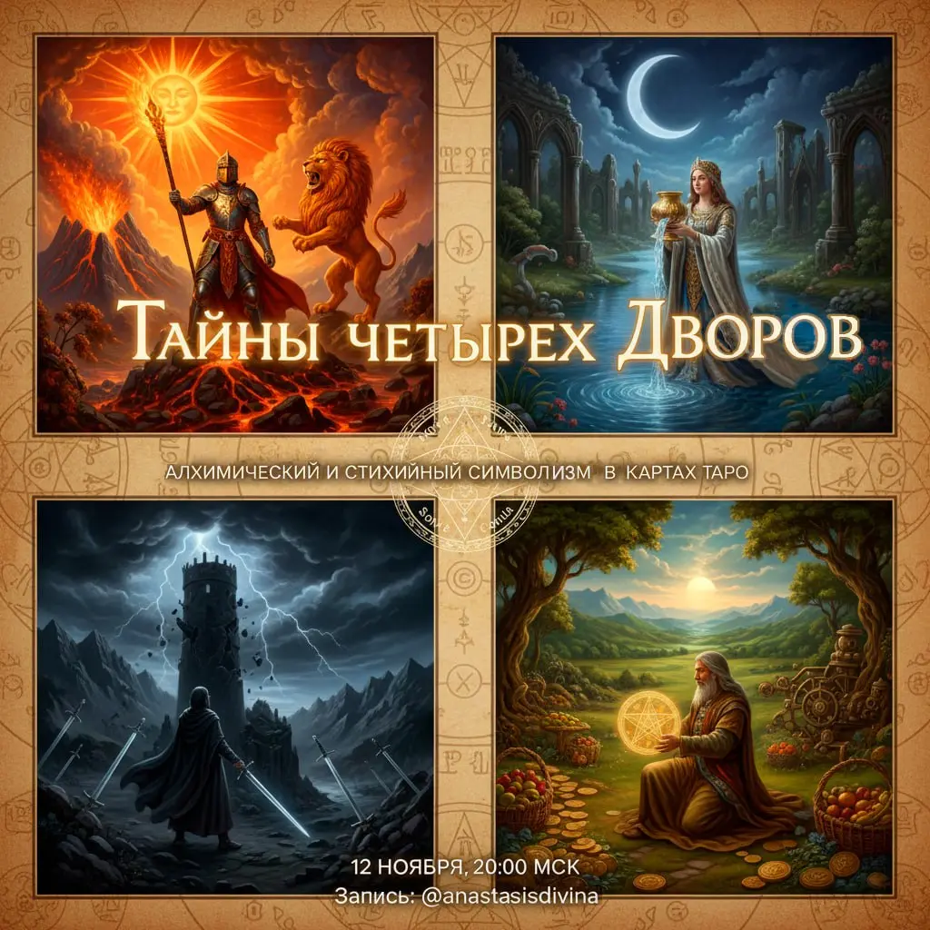Таинственные лекции таро: Тайны четырех дворов