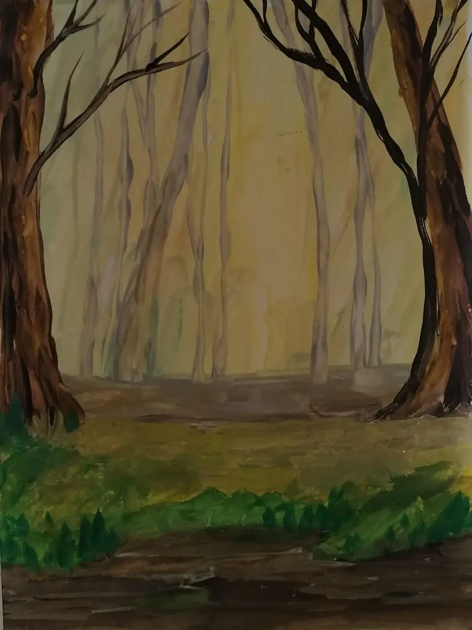 Удивительного бобра на фоне осеннего леса