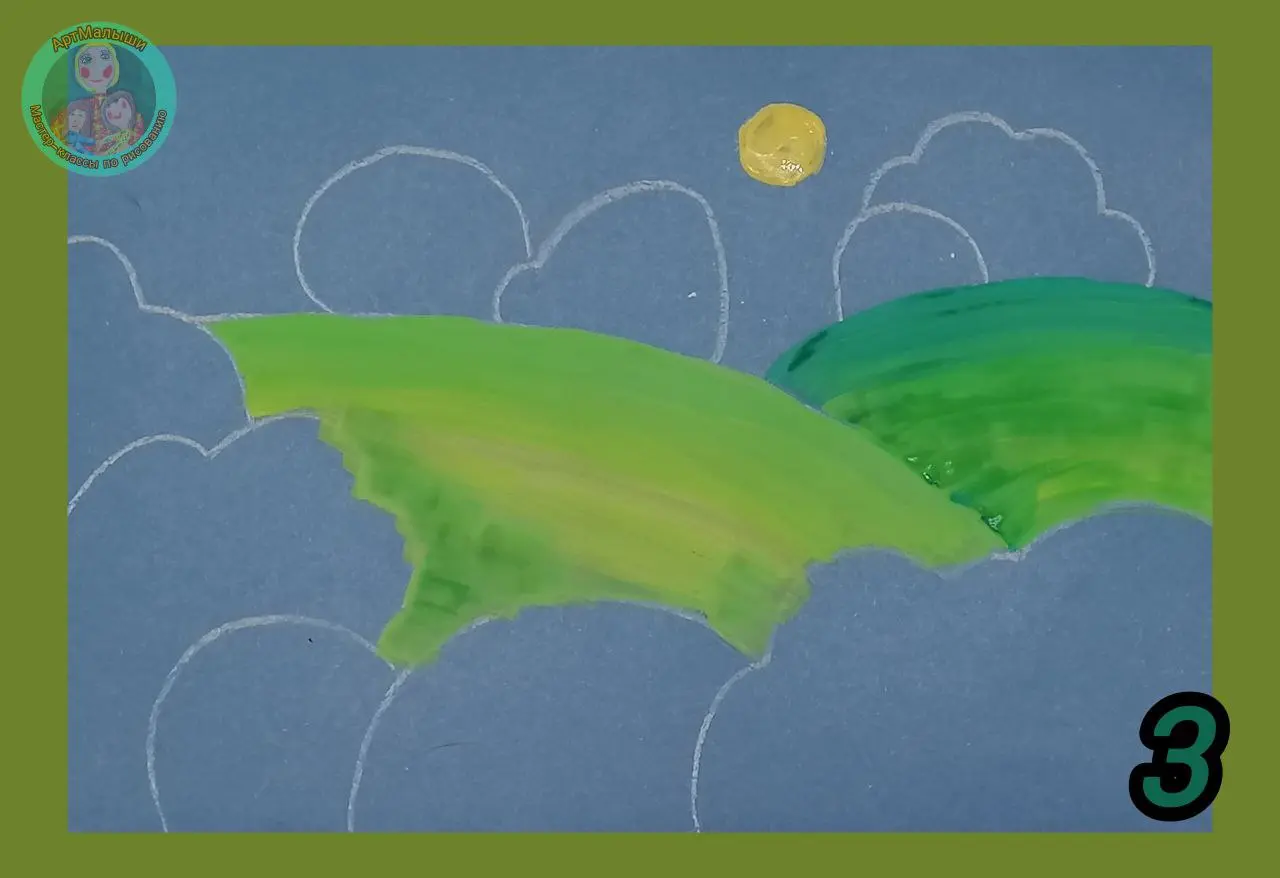 Осеннее путешествие по рисованию гуашью