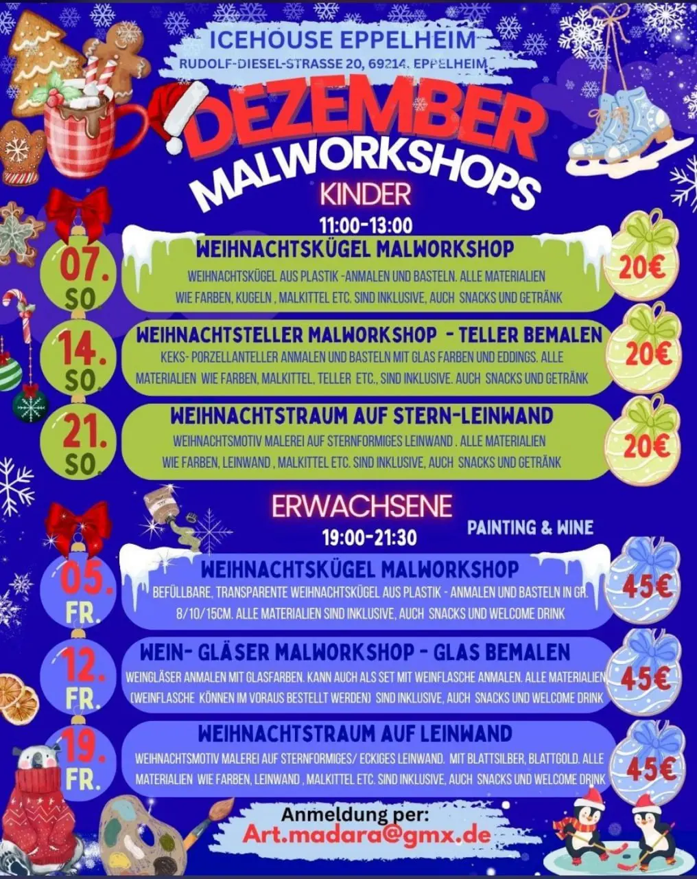 ОСЕННИЕ И ЗИМНИЕ МАСТЕРСКИЕ НА КАТКЕ