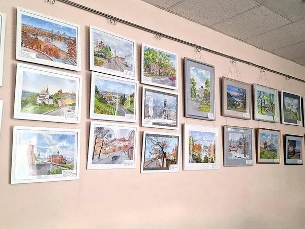 Выставка картин Татьяны Ивановой "Мой акварельный мир. Городской пейзаж"