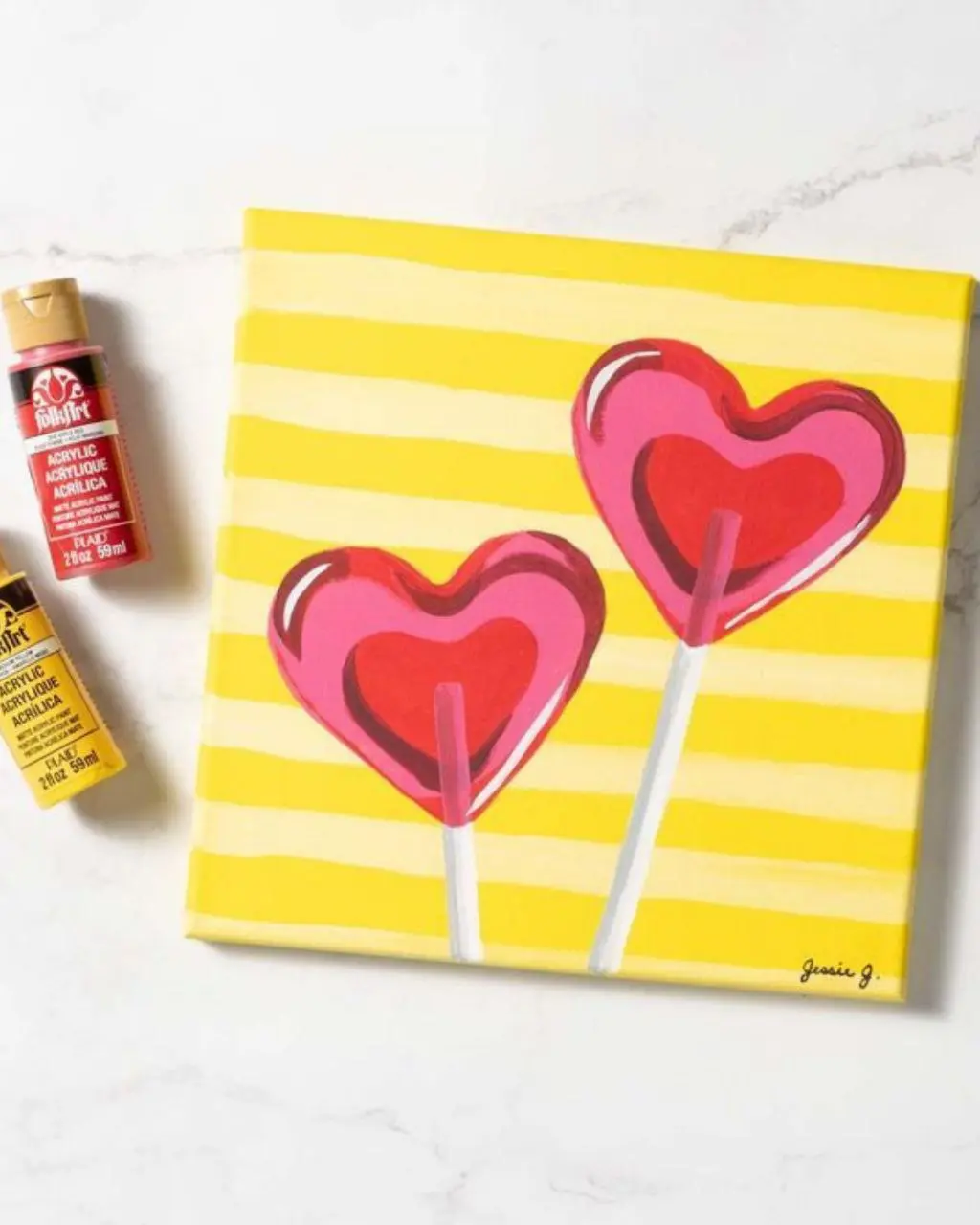 Сладости акрилом на холсте