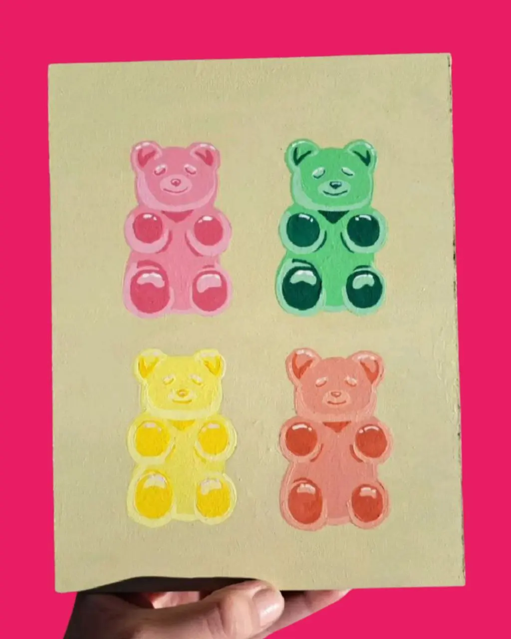 Сладости акрилом на холсте