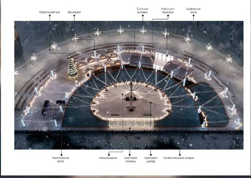 Каток на Адмиралтейской площади
