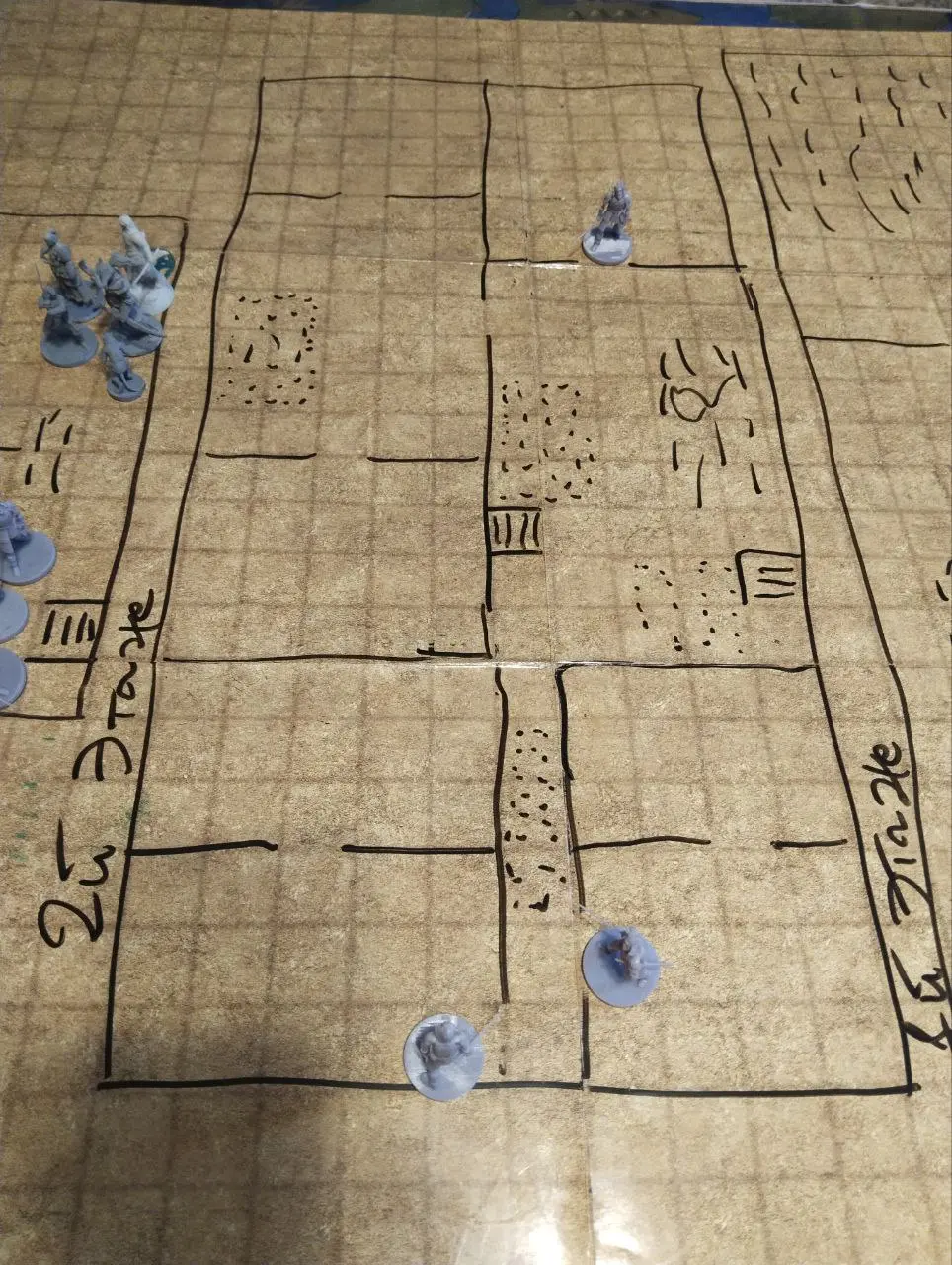 Боёвка на трёх уровнях замка