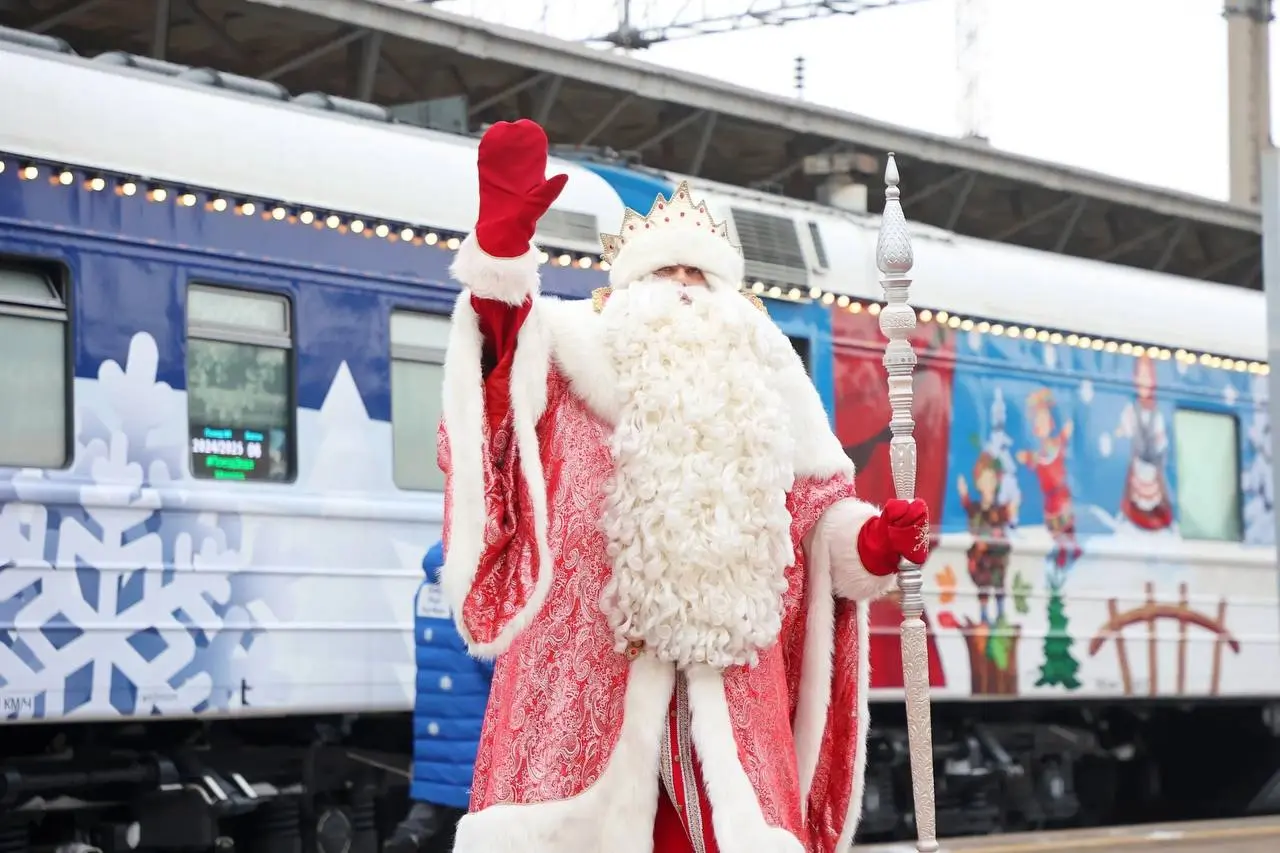Поезд Деда Мороза в Красноярске