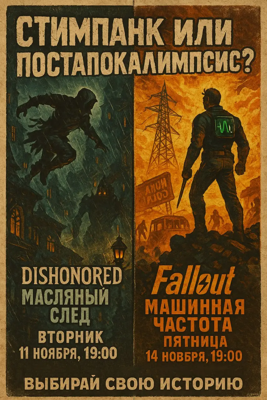 Два новых мира в 12 Комнат: стимпанк или постапокалипсис?